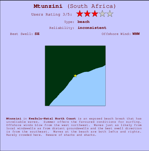 Mtunzini Mappa ed info della località