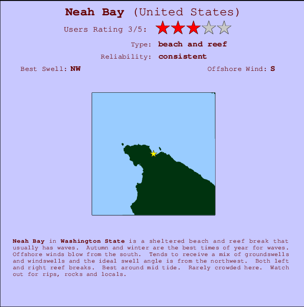 Neah Bay Mappa ed info della località