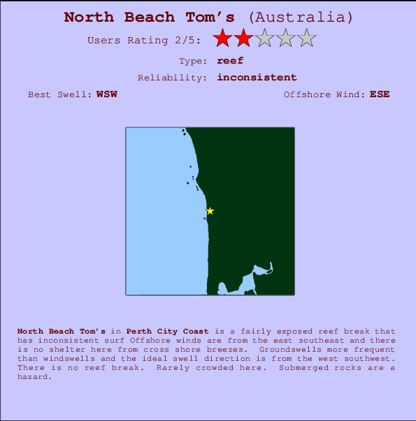 North Beach Tom's Mappa ed info della località