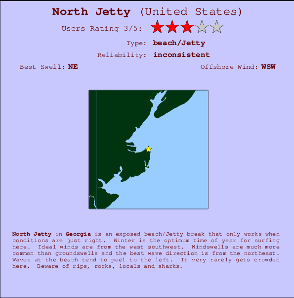 North Jetty Mappa ed info della località