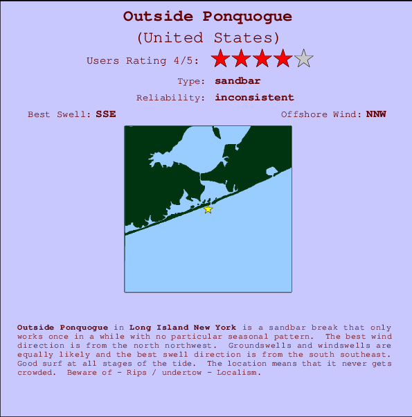 Outside Ponquogue Mappa ed info della località