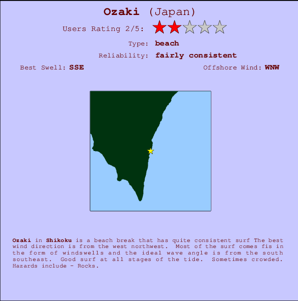 Ozaki Mappa ed info della località