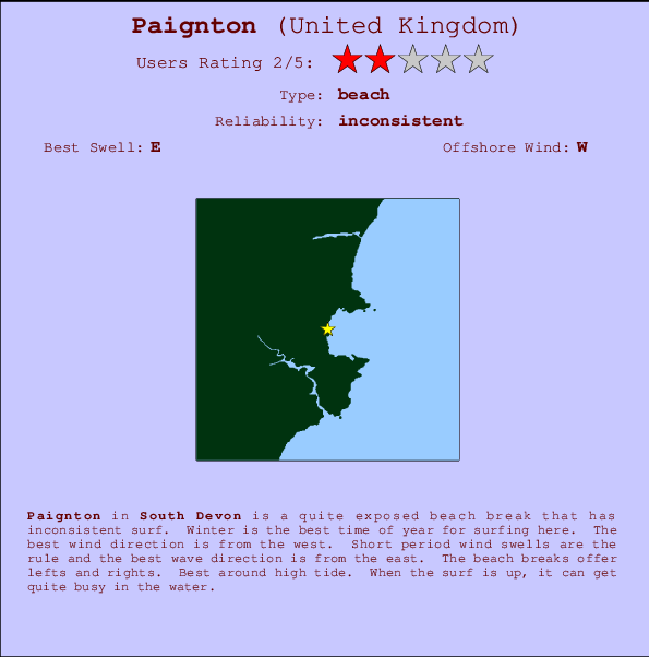 Paignton Mappa ed info della località