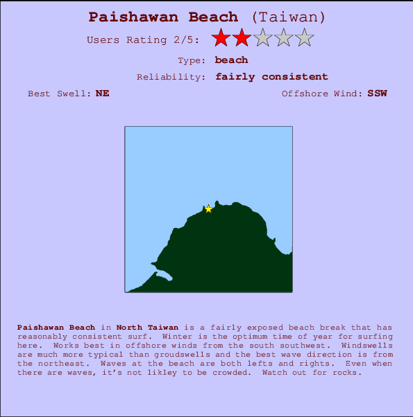 Paishawan Beach Mappa ed info della località