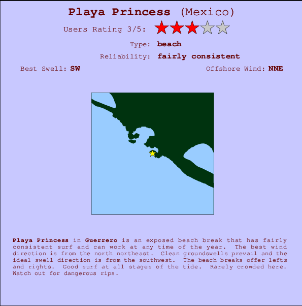 Playa Princess Mappa ed info della località