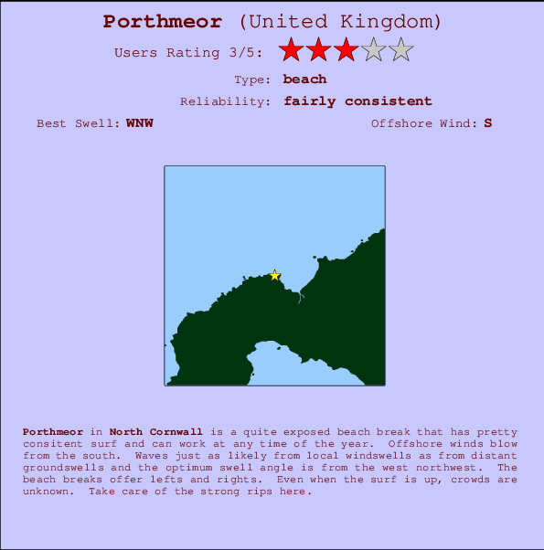 Porthmeor Mappa ed info della località