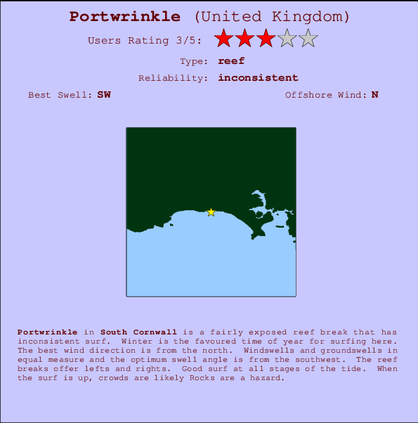 Portwrinkle Mappa ed info della località