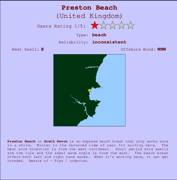 Preston Beach Mappa ed info della località