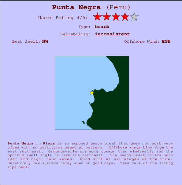 Punta Negra Mappa ed info della località