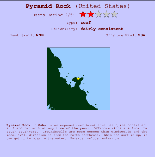 Pyramid Rock Mappa ed info della località