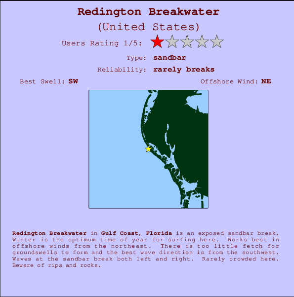 Redington Breakwater Mappa ed info della località