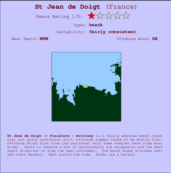 St Jean de Doigt Mappa ed info della località