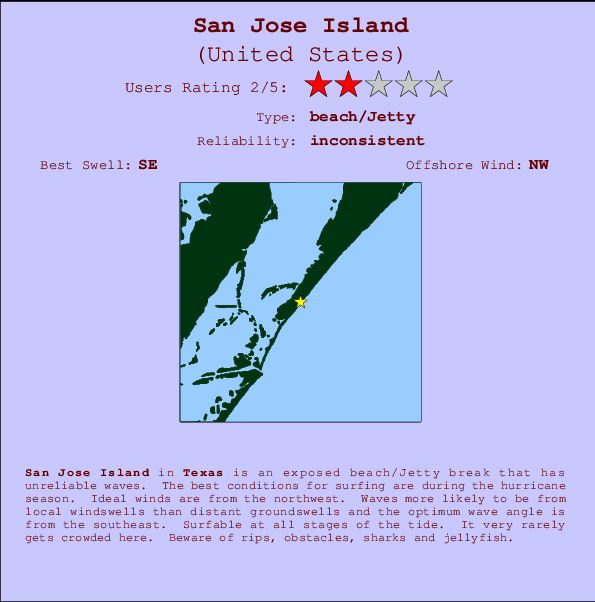 San Jose Island Mappa ed info della località
