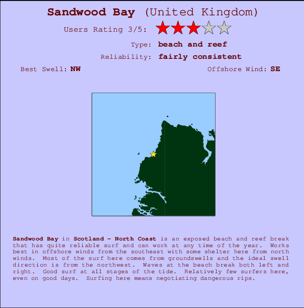 Sandwood Bay Mappa ed info della località