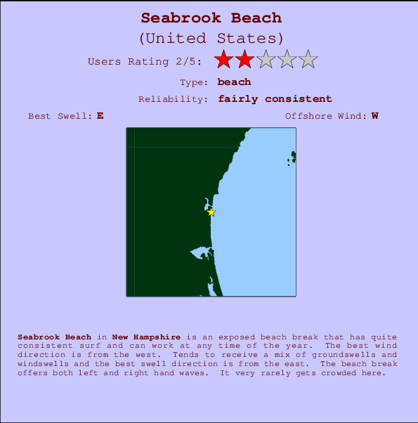 Seabrook Beach Mappa ed info della località