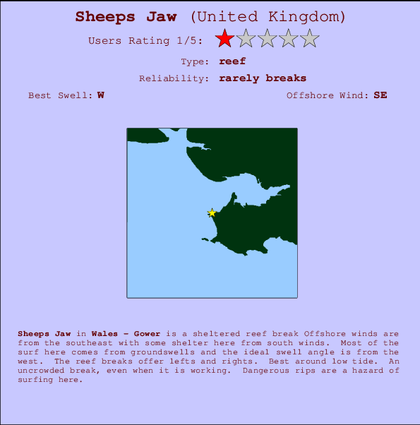 Sheeps Jaw Mappa ed info della località