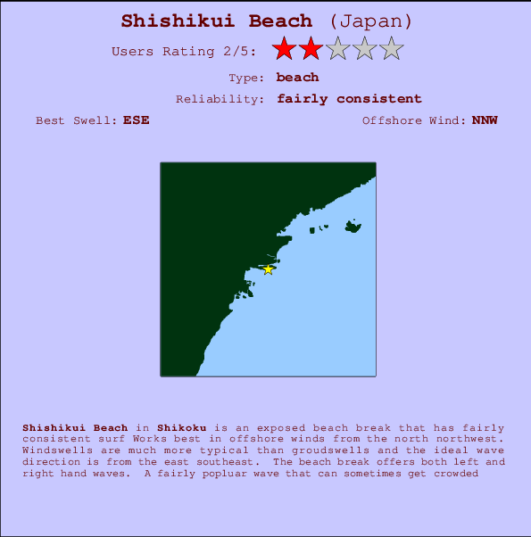 Shishikui Beach Mappa ed info della località