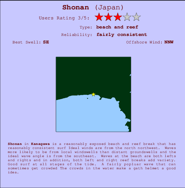 Shonan Mappa ed info della località