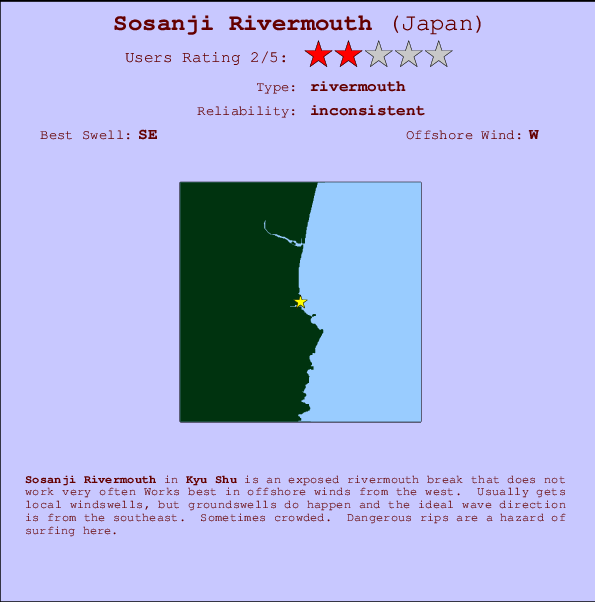 Sosanji Rivermouth Mappa ed info della località