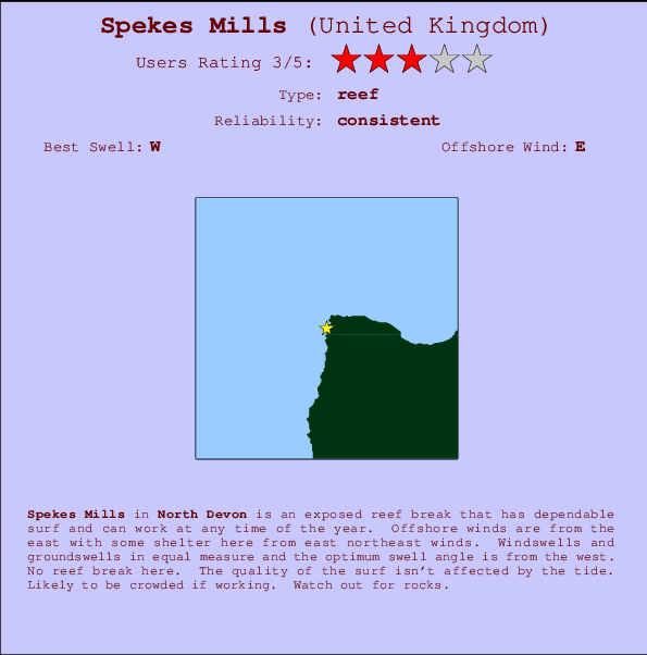 Spekes Mills Mappa ed info della località