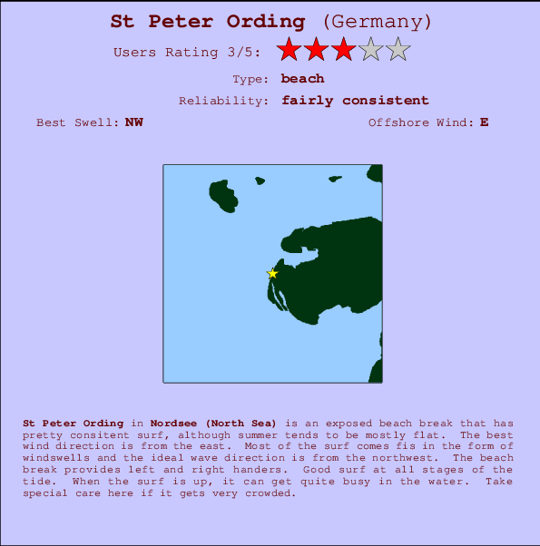 St Peter Ording Mappa ed info della località