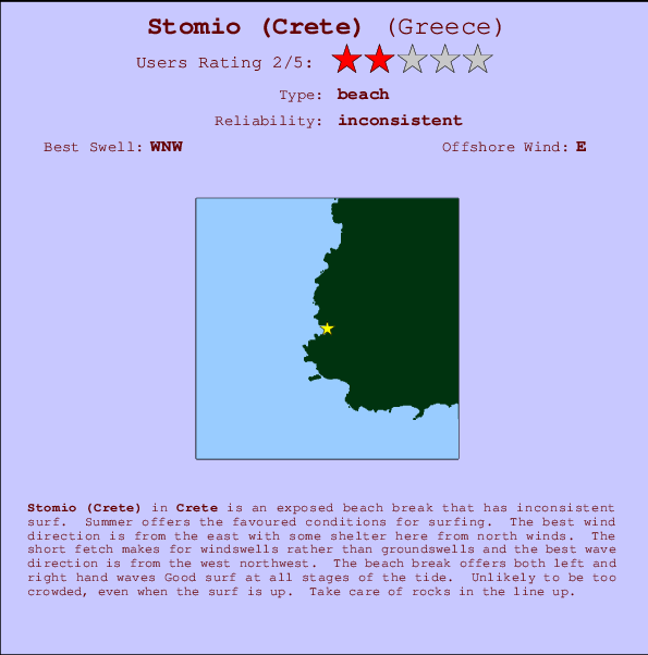 Stomio (Crete) Mappa ed info della località