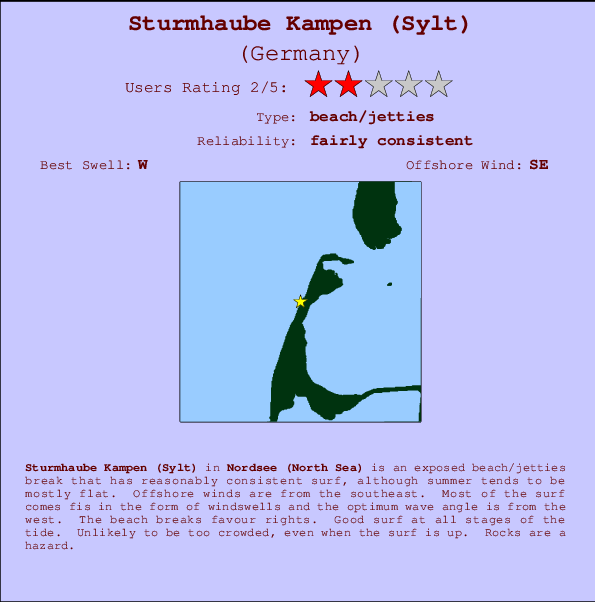 Sturmhaube Kampen (Sylt) Mappa ed info della località