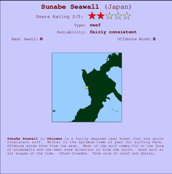 Sunabe Seawall Mappa ed info della località