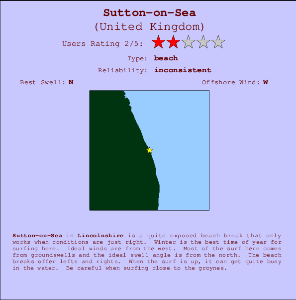 Sutton-on-Sea Mappa ed info della località