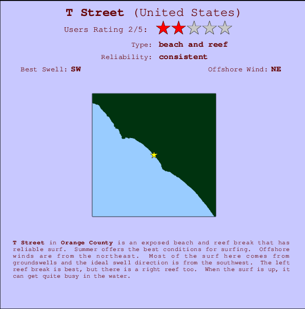 T Street Mappa ed info della località