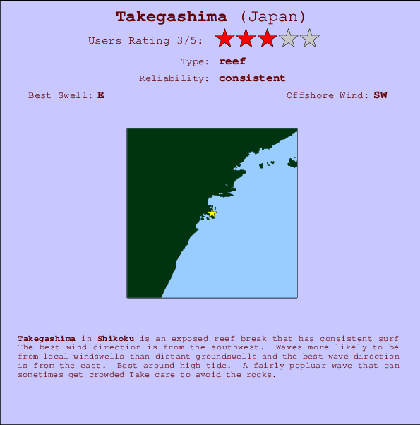 Takegashima Mappa ed info della località