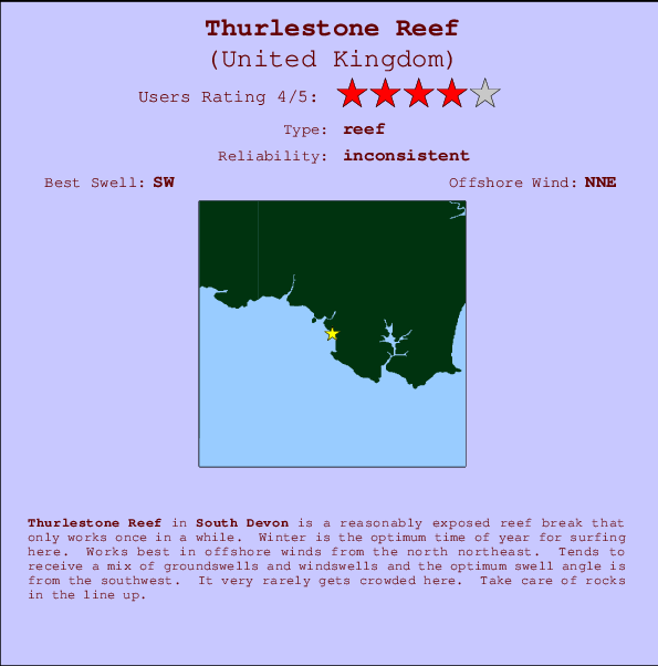 Thurlestone Reef Mappa ed info della località