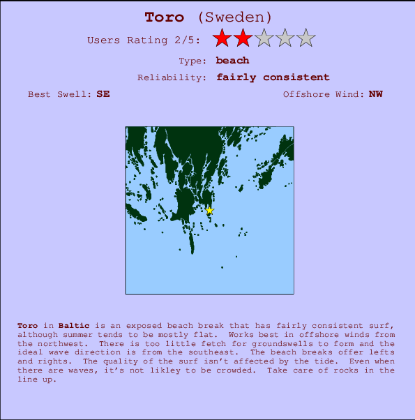 Toro Mappa ed info della località
