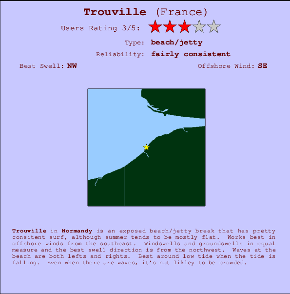 Trouville Mappa ed info della località