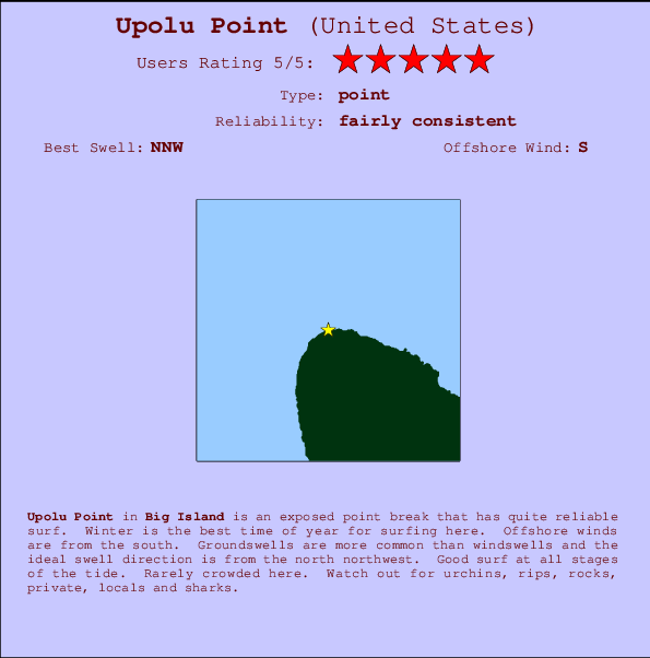 Upolu Point Mappa ed info della località