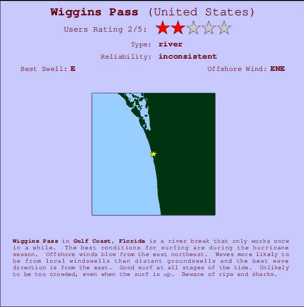 Wiggins Pass Mappa ed info della località