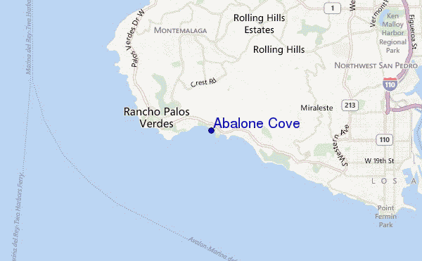 mappa di localizzazione di Abalone Cove