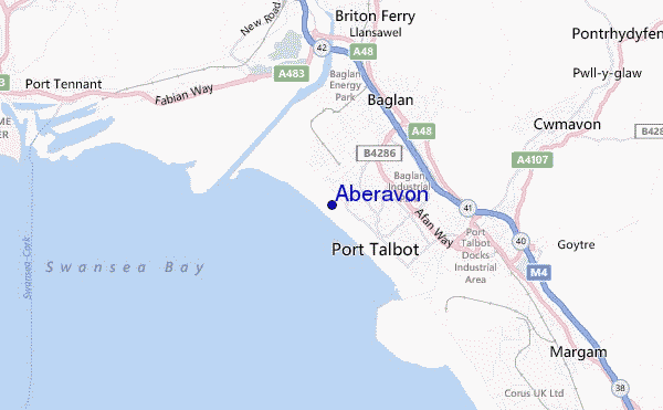 mappa di localizzazione di Aberavon