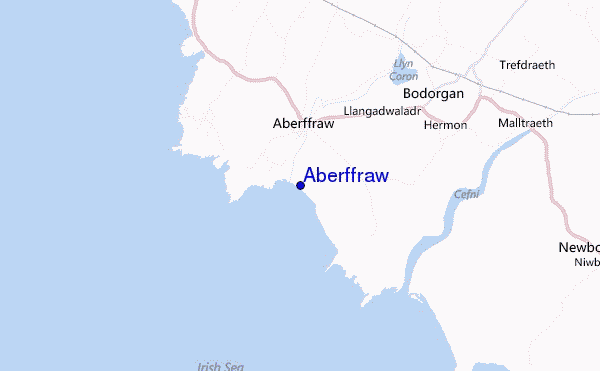 mappa di localizzazione di Aberffraw