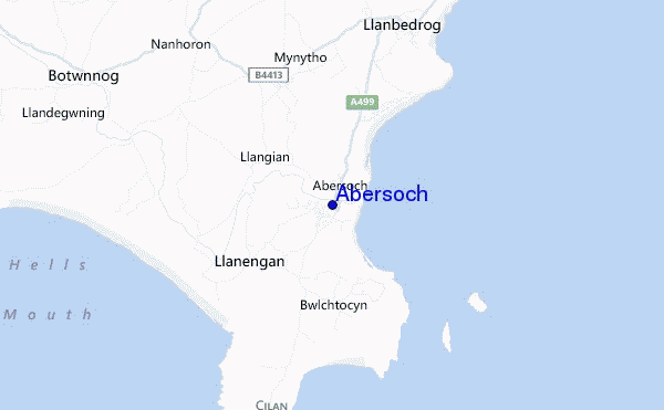 mappa di localizzazione di Abersoch