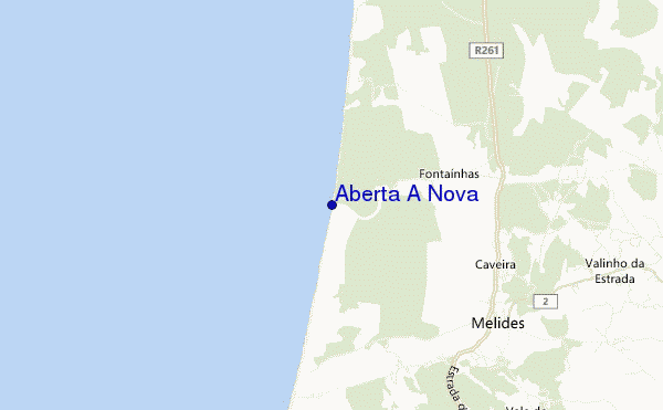 mappa di localizzazione di Aberta A Nova