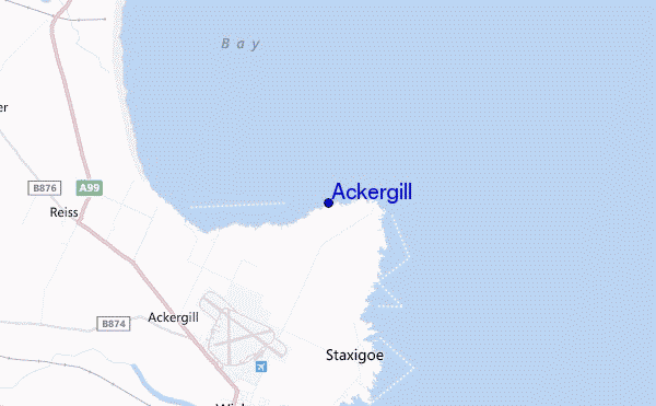 mappa di localizzazione di Ackergill
