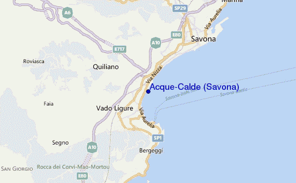 mappa di localizzazione di Acque-Calde (Savona)
