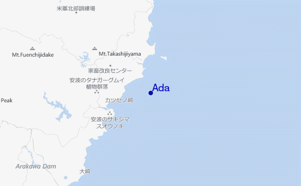 mappa di localizzazione di Ada