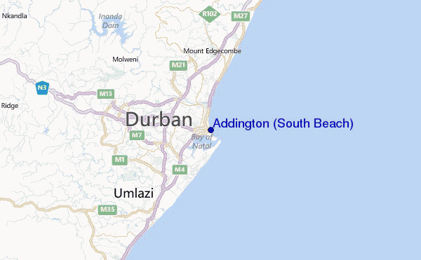 Addington (South Beach) Location Map