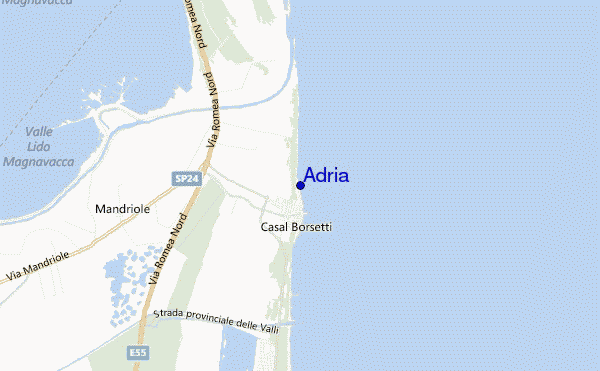 mappa di localizzazione di Adria