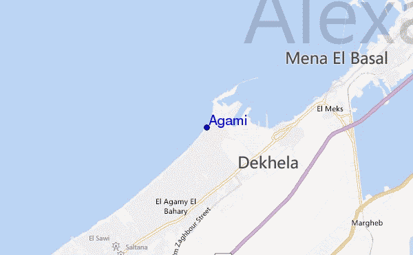 mappa di localizzazione di Agami