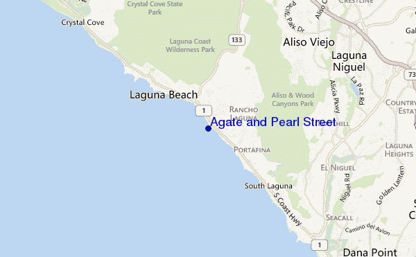 mappa di localizzazione di Agate and Pearl Street