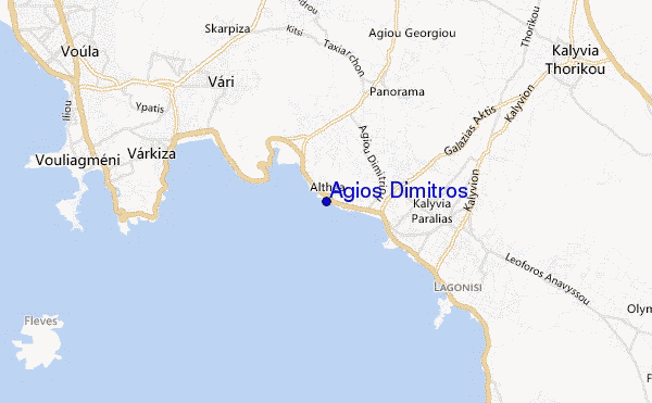 mappa di localizzazione di Agios Dimitros