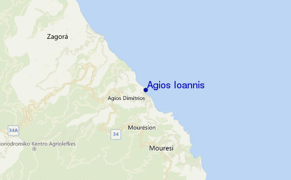 mappa di localizzazione di Agios Ioannis